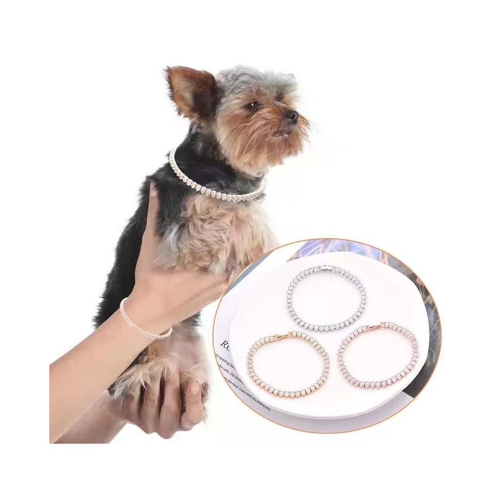 Rhinestone Collar and Bracelet