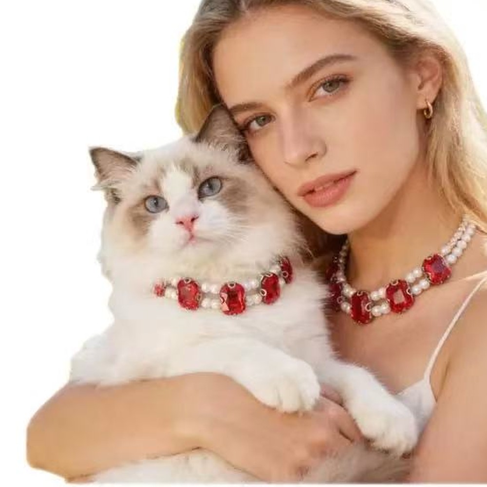 Pearl and Gem Necklace Set