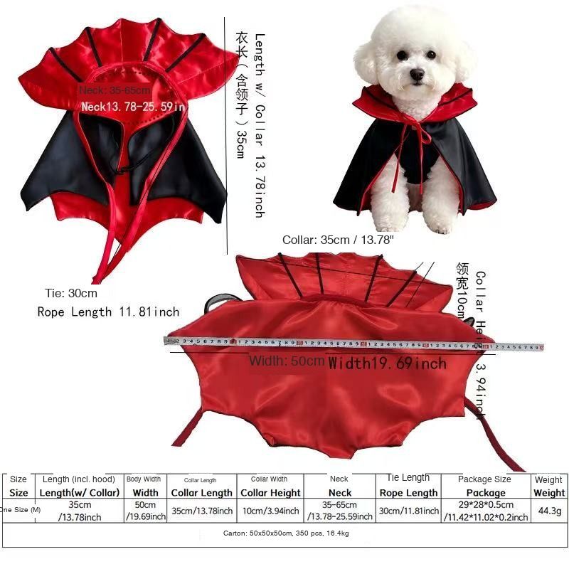 Vampire Cape (flat lay)